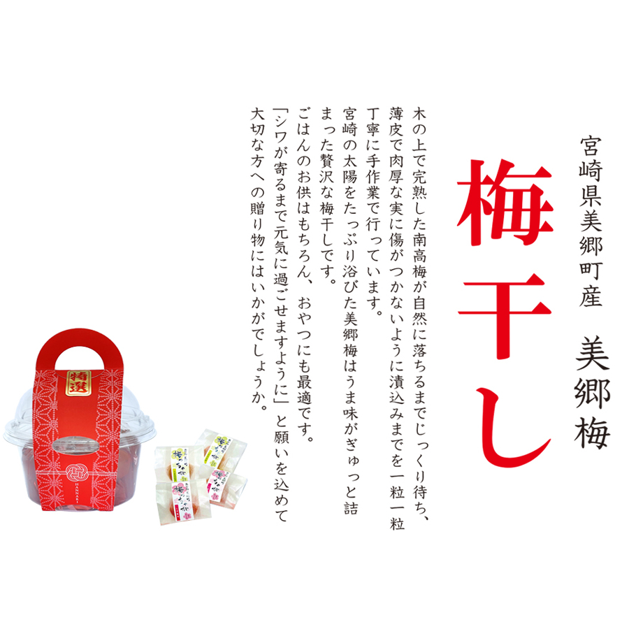 南高梅 梅干し 美郷梅 シソ風味 200g×2 3Lサイズ 塩分控えめ A級品 [農林産物直売所 美郷ノ蔵 宮崎県 美郷町 31ab0110] 国産 宮崎県産 美郷産 常温 送料無料 贈り物 贈答品_