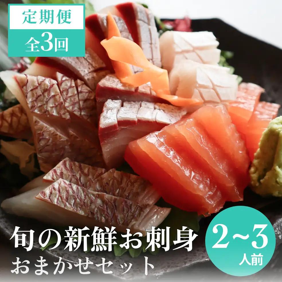 【３回 定期便】 氷見漁港朝どれ！旬の新鮮刺身おまかせセット ２、３人前（３月・６月・１１月）