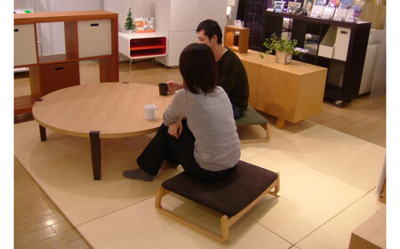 〈星亀椅子工房〉あぐらいす　小　ビーチ材仕様　indigo インディゴ【11100-1268-3】