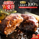 【ふるさと納税】お肉屋さんの手作りハンバーグ120g 冷凍8個入り しまね和牛 島根県松江市/有限会社神戸屋[ALGF005]