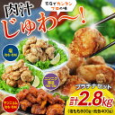 【ふるさと納税】熊本県 球磨村 唐揚げプラチナセット（塩・ニンニク醤油・ヤンニョム）2.8キロ FKP9-350