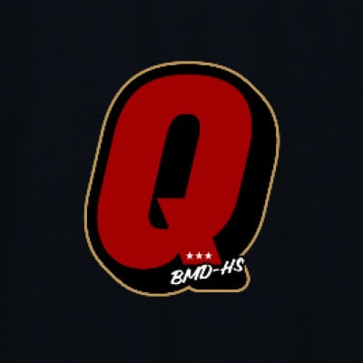 JTTA公認　卓球ユニフォーム【男女兼用(ドライ):XLサイズ】アルファベット　Q　ブラック