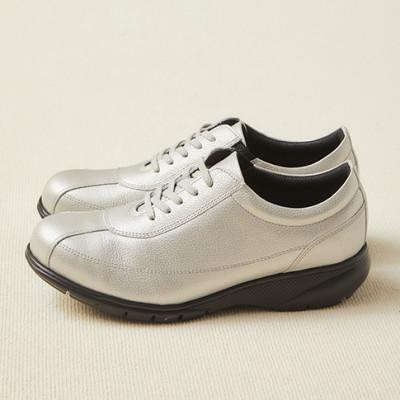 ふるさと納税 大和郡山市 【FookaL】24.0cm フッカル3Eクッション&軽量レディースシューズ　851　シルバー |  | 01
