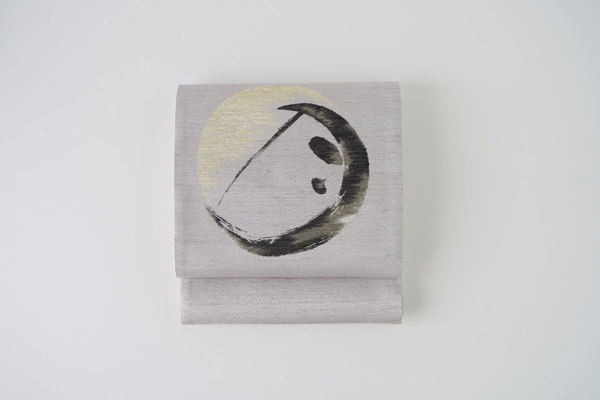 丹後帯 京袋帯「日・雪月花（薄紫）」 FY00029