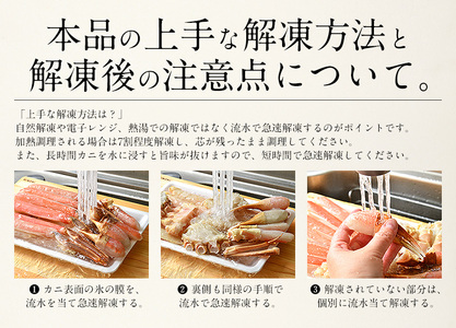 【10月発送】 カット済み生ずわい蟹 約1.8kg （約600g×3箱） 【お手軽 生食可 蟹 カニ かに ずわいかに ズワイガニ 冷凍】 [e70-c002_10]