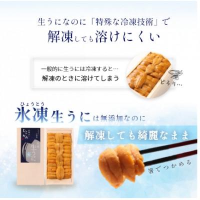 ふるさと納税 北斗市 うにむらかみ　氷凍生うに(冷凍生うに)　70g×1枚 |  | 01