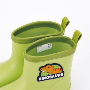 ワッペン付レインブーツ　ディノサウルス　15cm　671326　5-104