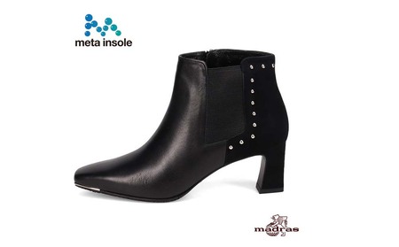 【マドラス 婦人靴】特許meta insole搭載madrasリカバリーシューズ [MADRAS MAL9150MT] ショートブーツ (ブラック、23.5cm)