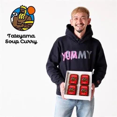 館山スープカレー冷凍パック チキン 辛口4食セット【配送不可地域：離島】【1412636】
