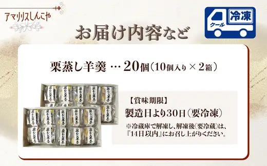 栗蒸し羊羹　10個入り　2箱　75P5605【 しんこや】