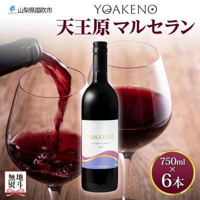 ふるさと納税 笛吹市 【のし付き】山梨県YOAKENO天王原マルセラン 750ml×6本 赤ワイン 重口 モンデ酒造 笛吹