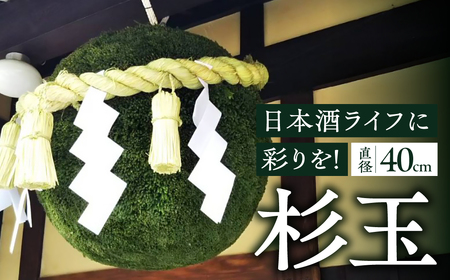 日本酒ライフに彩りを！杉玉直径40cm。自宅やお店のインテリアに。【67-2】杉玉 すぎだま 杉だま スギ