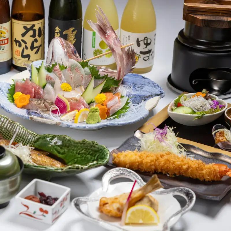 活魚料理ひらめ亭のお食事券「おまかせ2名様コース」 | 和食 海鮮