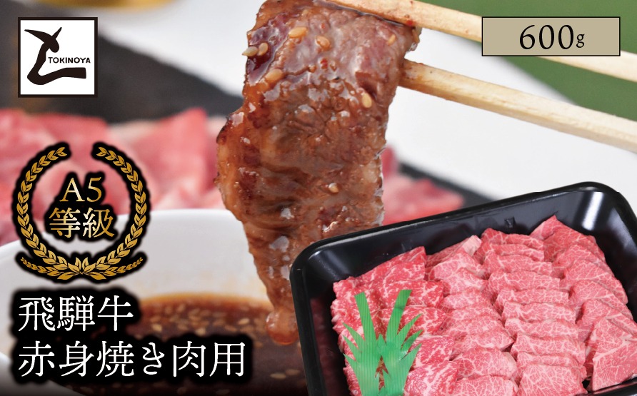 AB-37-R7-z A5 飛騨牛 赤身 焼き肉用 600g