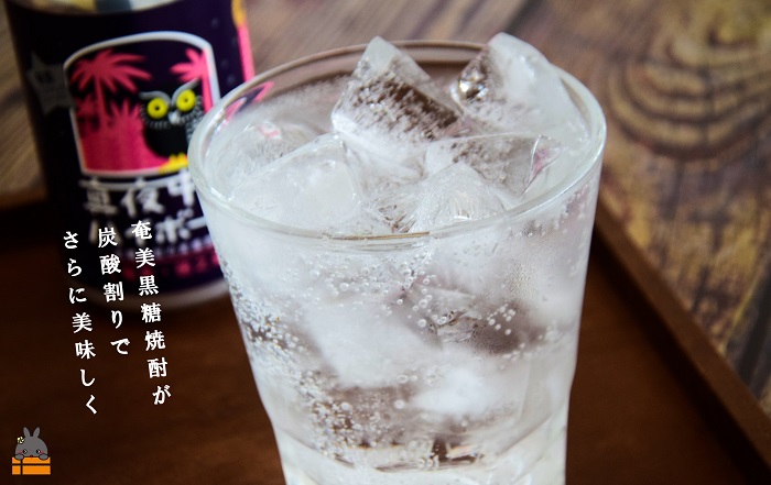 黒糖焼酎×炭酸！真夜中のハイボール（350ml×24本） ( 黒糖焼酎 お酒 酒 焼酎 炭酸割り ハイボール 炭酸 徳之島 奄美 鹿児島 アルコール5% 晩酌 タートルベイ醸造 )