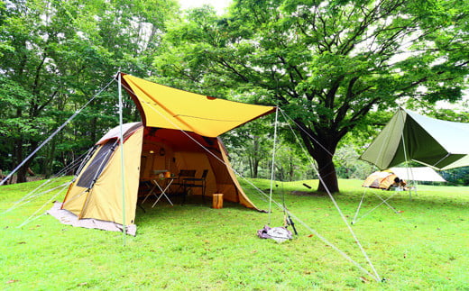 
小会瀬の森　手ぶらでキャンプ温泉付きペア宿泊券
