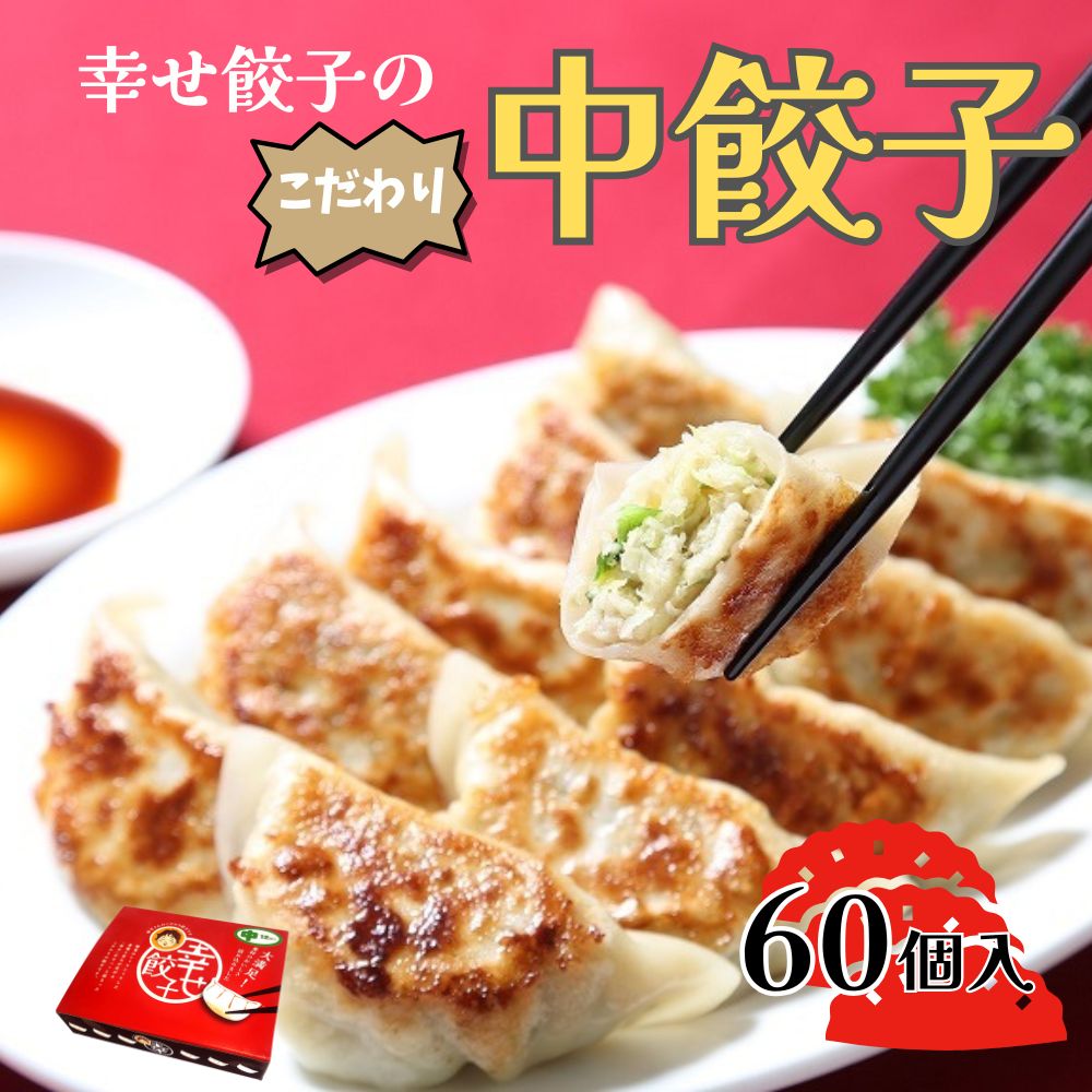 【ふるさと納税】ボリューム満点こだわり中餃子60個入り【配送不可地域：離島・沖縄県】【1145577】