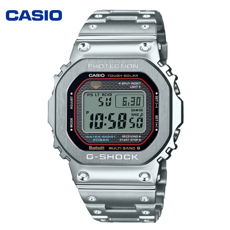 【ふるさと納税】 CASIO 腕時計 G-SHOCK GMW-B5000D-1CJF | 時計 ウォッチ カシオ Gショック ジーショック メンズ 男性 電波 ソーラー シルバー メタル フルメタル 多機能 国内正規品 おしゃれ ファッション コレクション コレクター 山形県 東根市