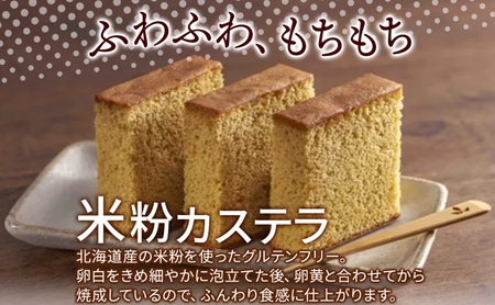 北海道 米粉カステラ 10個入り 焼菓子 スイーツ 洋菓子 おやつ デザート カステラ 米粉 グルテンフリー 個包装 人気 グルメ お取り寄せ ギフト プレゼント 誕生日 記念日 ニセコ お菓子のふじ