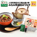 【ふるさと納税】人気料理店の食べる口福お届け便「みなみ特選刻みうなぎ 1セット3袋」愛知県一色産 新子うなぎを使用！【うなぎ ウナギ 鰻 蒲焼き 刻み かば焼き アレンジ 冷凍 小分け 国産 父の日 丑の日 土用の丑の日】
