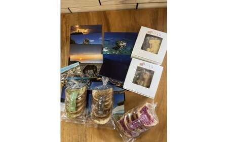 与那国から風景便り おやつとポストカードの詰合せ J004 クッキー ラスク ギフトセット 贈り物