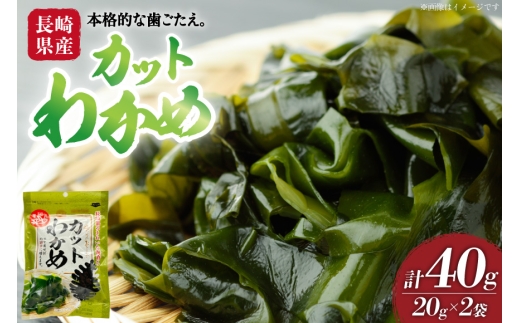 わかめ 国産 カットわかめ 20g 2袋 計40g [海産物のわたなべ 長崎県 平戸市 hr42bvj540016] ワカメ 乾燥 国産カット 長崎 しゃぶしゃぶ 酢の物 ご飯 味噌汁 手軽