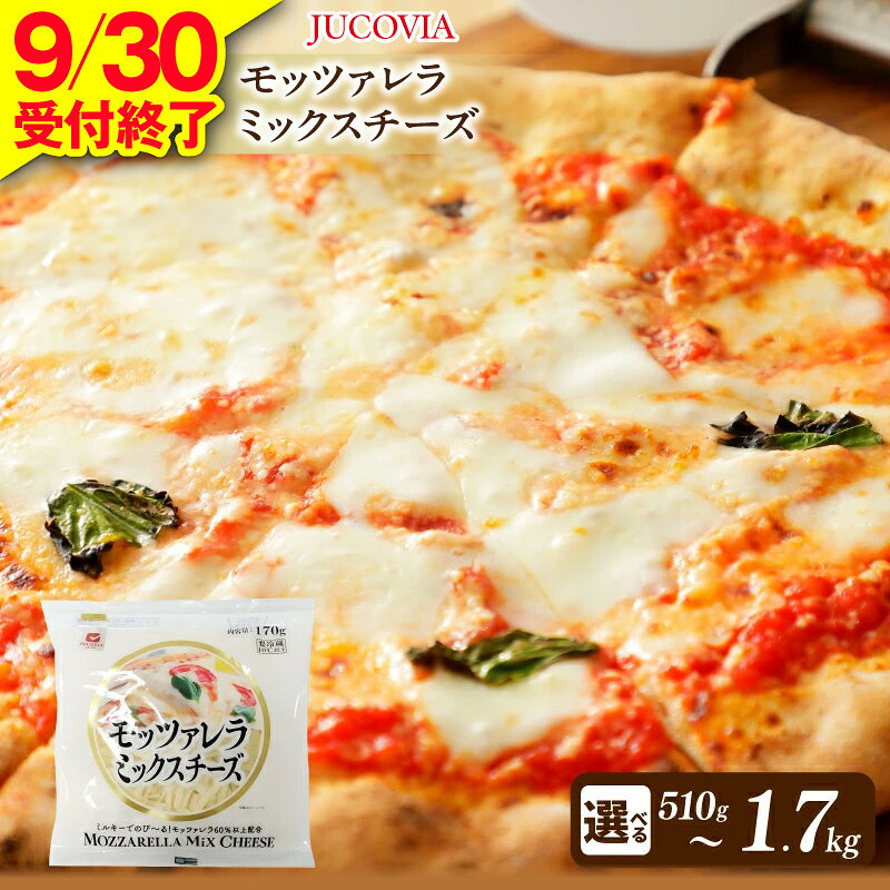 【ふるさと納税】【9月30日受付終了】 ムラカワチーズ JUCOVIA モッツァレラミックスチーズ 510g / 850g / 1.7kg 1袋 170g モッツァレラ 60％以上配合 チーズ 乳製品 ピザ グラタン お取り寄せ 大阪府 泉佐野市 送料無料