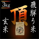 【ふるさと納税】【数量限定/先行受付】令和6年産 飛騨う米『頂』玄米3kg | 有機肥料 100％ 米コン3年連続特別優秀賞受賞 米 コシヒカリ こしひかり 飛騨高山 株式会社拳 TR3321