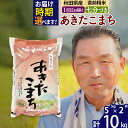 【ふるさと納税】※令和6年産 新米※秋田県産 あきたこまち 10kg【7分づき】(5kg小分け袋)【1回のみお届け】2024産 お届け時期選べる お米 おおもり