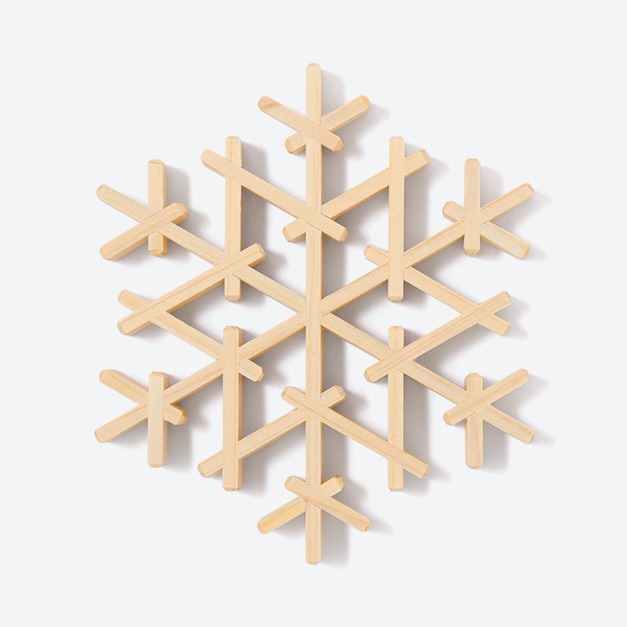 ＜Kinomo＞雪の結晶コースターセット