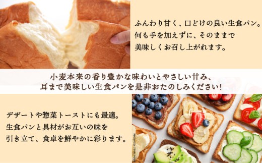 そのままでしっとりモチモチおいしい生食パン！北海道産小麦の生食パン3本セット｜プレミアム小麦キタノカオリ100％ パン ぱん 食パン パン屋 自家製 朝食 おやつ 冷凍 北海道 岩見沢【19115】