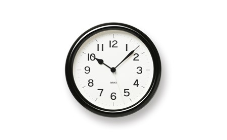 MIKI URUSHI WAJIMA / ブラック（NY22-04 BK） 工芸品 装飾品 民芸品 時計 壁掛け時計 伝統技術 インテリア おしゃれ 奈良雄一 ケヤキ 輪島塗  FAD-0899