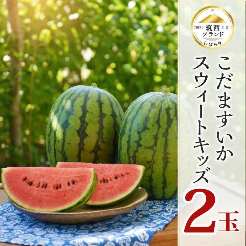 【ふるさと納税】【 JA北つくば 】 こだますいか 「 スウィートキッズ 」( 選べる 内容量 ) 2026年産 スイカ 果物 フルーツ