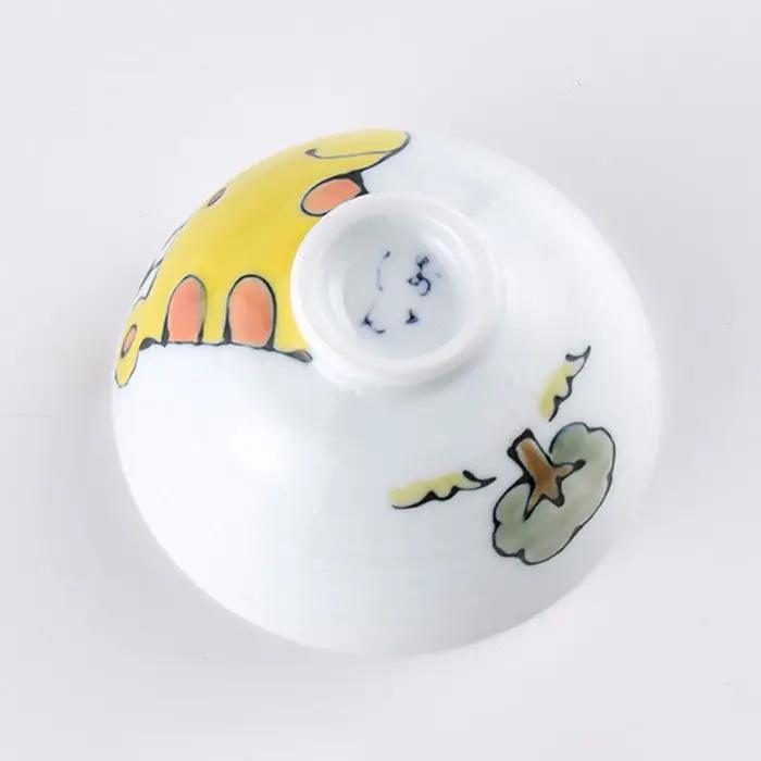 【波佐見焼】NEW 子ども 茶碗 3点セット「きりん」 食器 皿 【大新窯】 [DC31]  波佐見焼