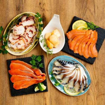 ふるさと納税 紋別市 新・5種の魚介スモークセット(無添加) |  | 03