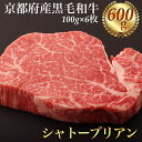 【ふるさと納税】シャトーブリアン ヘレステーキ 京都府産 黒毛和牛 豪華2段重 100g×6枚 計600g【ステーキソース付】＜お肉のスーパーやまむらや＞《厚切り ヒレ 急速冷凍 真空パック 贈答 プレゼント ギフト》※着日指定不可