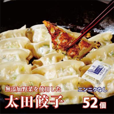ふるさと納税 常陸太田市 無添加野菜を使用したなごみ家 冷凍生餃子 52個(にんにくなし 13個入り×4パック)