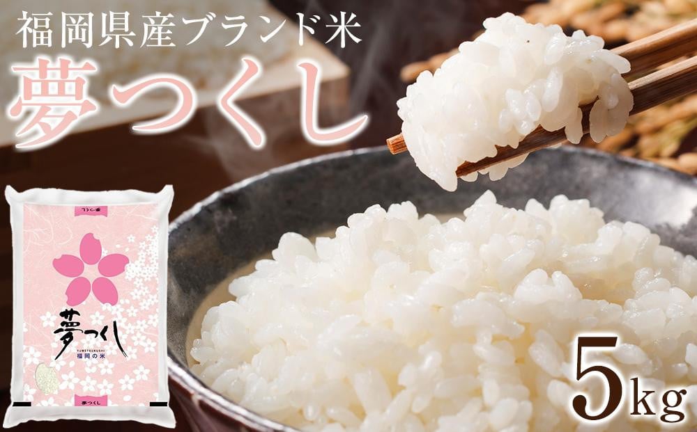 
＜令和6年産＞福岡県産ブランド米「夢つくし」白米5kg【米 ブランド米 ブランド 白米 夢つくし 令和6年産 家庭用 お取り寄せ お土産 福岡県産 取り寄せ グルメ 福岡県 筑前町 CE011】
