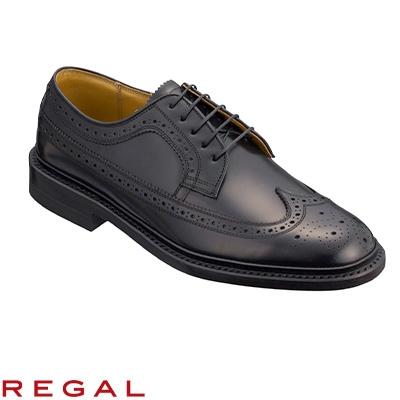 ふるさと納税 加茂市 REGAL 2589 NT ビジネスシューズ ウイングチップ　ブラック 26.5センチ