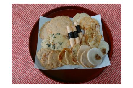 味の老舗青山　手焼海老せんべい10種セット・A034-30