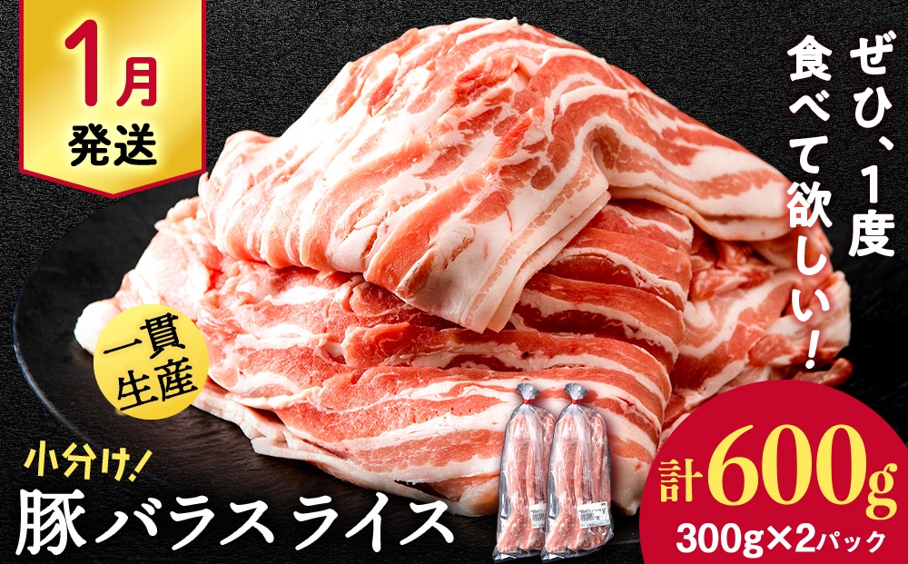 
                  【1月発送】北海道産 白老豚 バラ スライス 300g×2パック BV067
                