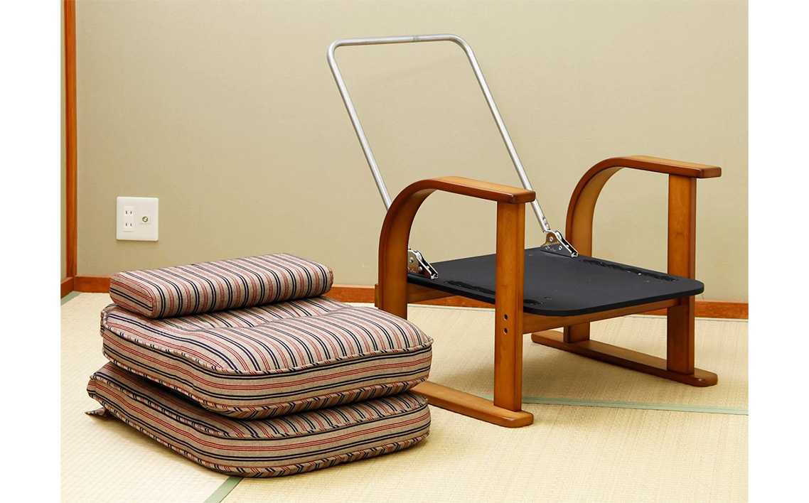 No.1191 肘付き高座椅子 ハイタイプ リクライニング機能付き