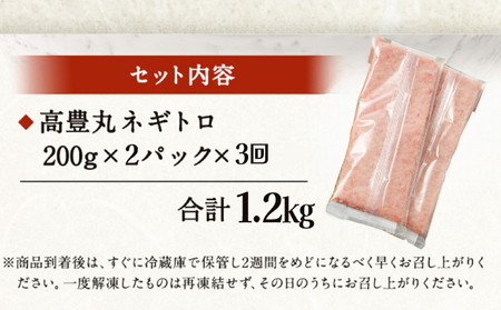 【ふるさと納税】【3回定期便】【訳あり】【コロナ緊急支援品】高豊丸 ネギトロ 合計1.2kg (400g×3回) ふるさと納税限定 高品質 マグロ たたき まぐろのたたき 訳あり 寿司 小分け 海鮮丼