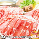 【ふるさと納税】たきもとのしゃぶしゃぶ用ラム肉500g×3パック（計1.5kg）　【羊肉・ラム肉・北海道産】