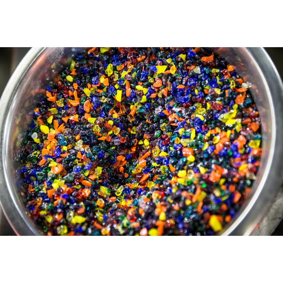 ＜津軽びいどろ＞天開 フリル花器(大)ねぶた