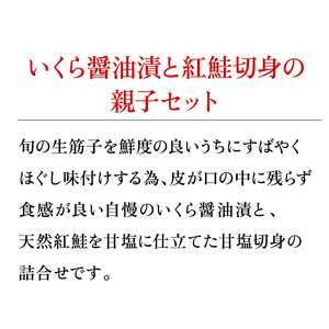 180041 いくら醤油漬・甘塩紅鮭切身A