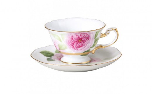 【手描き】プリンセスマサコカップ&ソーサー＜大倉陶園＞