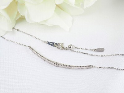 PT900 0.30ctダイヤモンドグラデーションラインネックレスP2451