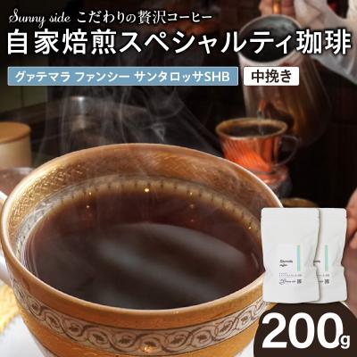 ふるさと納税 小牧市 スペシャルティ珈琲 グァテマラ ファンシー サンタロッサSHB 中挽き200g[137S20-02]
