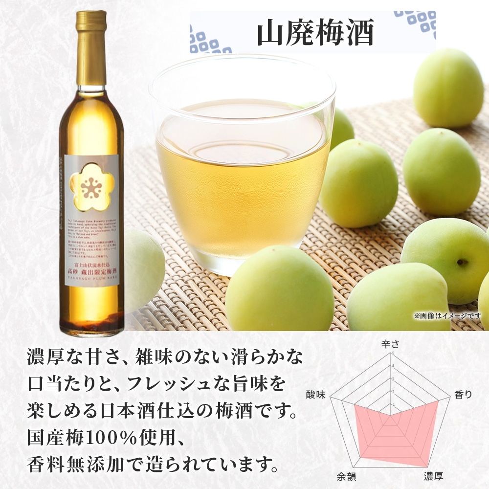 0013-106-01 高砂 梅酒2種セット 500ml×各1本 山廃梅酒 山廃スッキリ梅酒